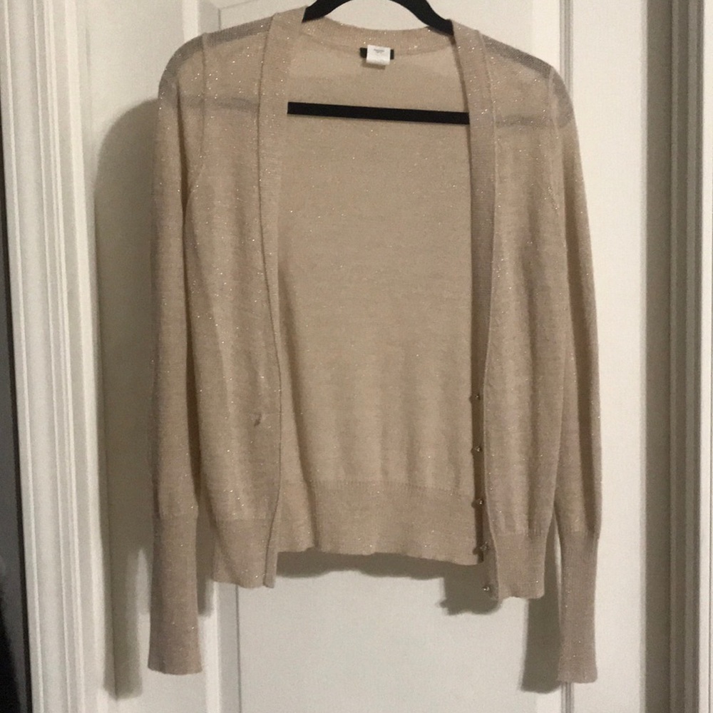 J.Crew beige cardigan